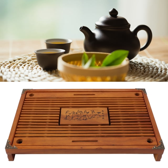 Bandeja De Té De Tipo Cajón, Juego De Mesa De Té Chino Para El Hogar, Almacenamiento De Agua De Drenaje De Gran Capacidad