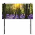 thumbnail image 3 of Woodland Headboard, Sunbeams in the Forest of Bluebells Blooms Deep in Woodland Oxfordshire, Upholstered Decorative Metal Bed Headboard with Memory Foam, Twin Size, Violet Green Yellow, by Ambesonne, 3 of 4