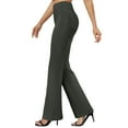 thumbnail image 3 of REALiKUN Womens Dress Pants High Waisted Flare Casual Slacks for Women Stretchy Boot Cut Work Trousers with Pockets, 3 of 6
