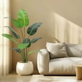 thumbnail image 1 of Lifelike Bird of Paradise Artificial Plant, Faux Banana Leaf Tree with Realistic Trunks, Indoor Silk Floor Plant Housewarming Gift for Home Decor in Living Room, Office, and Bedroom, 1 of 8