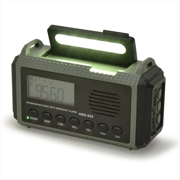 Solar Hand Crank AM FM SW NOAA Weather Radio 4 Ways Powered 10000MAh Multifunction Radio Torch SOS Alarm Power Bank