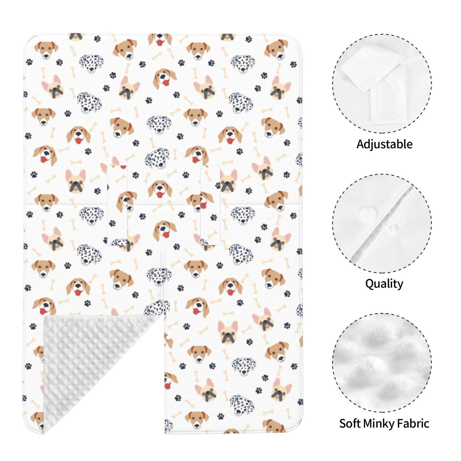 Car Seat Cover Baby - Cute Dog Bone Footprints Breathable Infant Car Seat Cover for Baby Carseat, Lightweight Comfort Baby Essentials Must Haves Newborn Stuff for Girl Boy