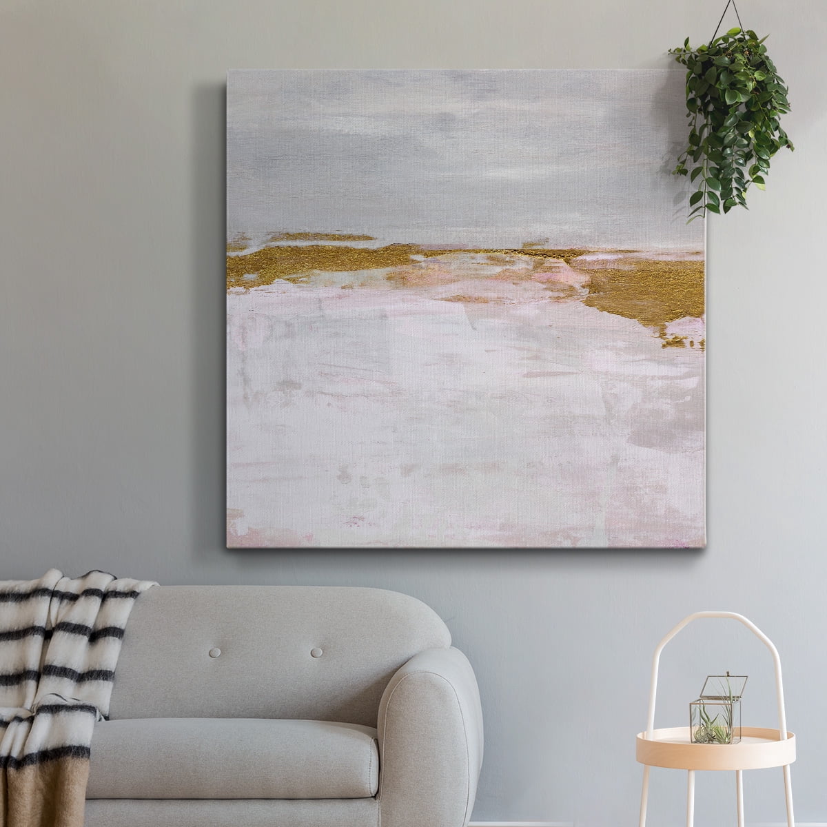 Wexford Home Magenta Skyline II-Premium Gallery Wrapped Canvas, 40" x 40" - Ready to Hang