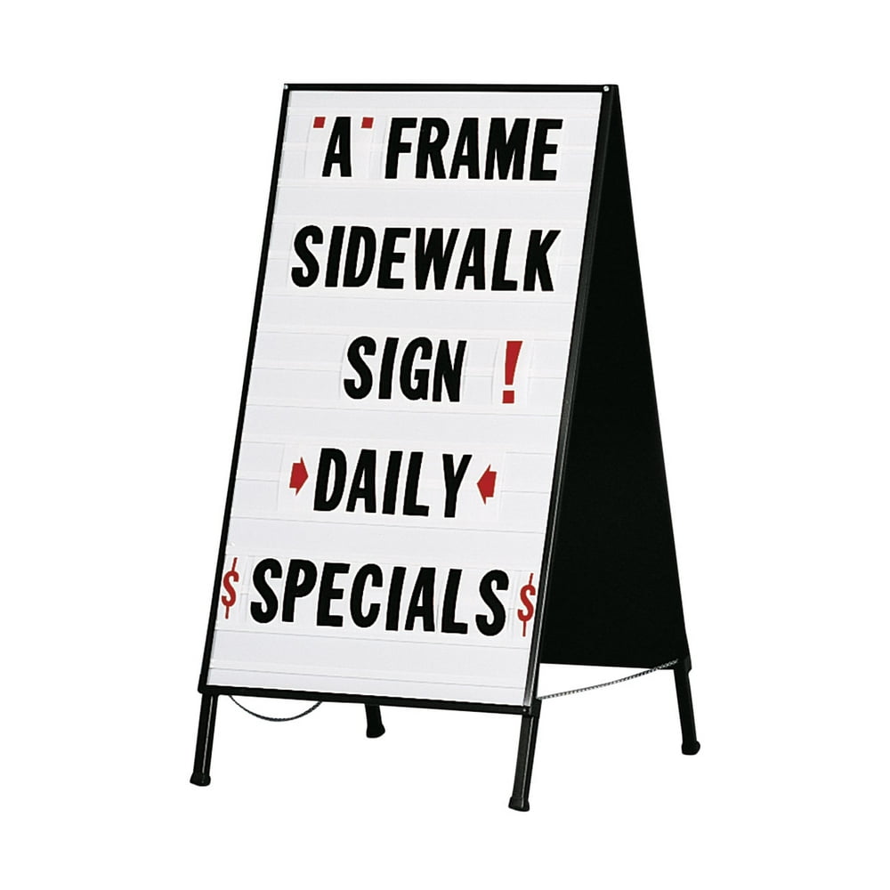 SSWBasics AFrame Sidewalk Sign Board With Changeable Lettering