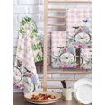 thumbnail image 2 of Spring Kitchen Dish Towels for Drying Dishes Set of 4, Bicycles Leaves Butterfly Flowers Pink Buffalo Plaid Waffle Weave Microfiber Hand Tea Bathroom Towels Quick Dry & Absorbent Towel 15.7x23.6, 2 of 7