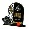 thumbnail image 3 of simhoa Ramadan Advent Calendar Freestanding Eid Mubarak Decoration Photo Props Sign Eid Black, 3 of 8
