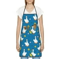 thumbnail image 3 of Yiaed Cartoon Goose Print Kitchen Apron with Hand Wipe Pockets,Big Pocket,Aprons for Women with Pockets, Waterproof for Cooking Baking, 3 of 7