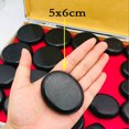 thumbnail image 1 of 16 Pcs Hot Stone Kit Plat Lisse Réchauffement Masser les Roches pour Stimuler la Circulation Sanguine Harmonise Corps Relaxation de l'Énergie, 1 of 14