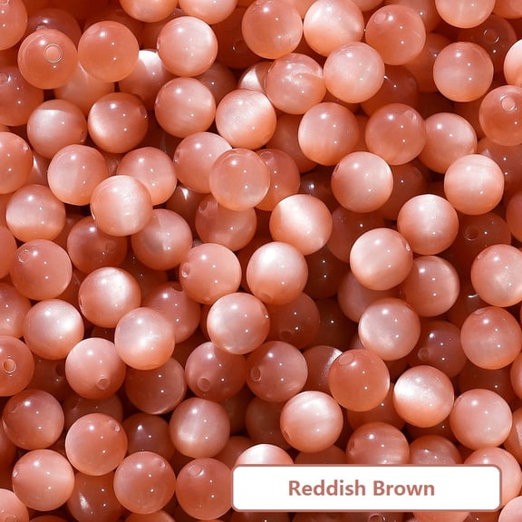 Naittoop 20Pcs Resin Beads 8mm Resin Beads For Keychain Making 8mm Resin Beads For Bracelet Making Multicolor