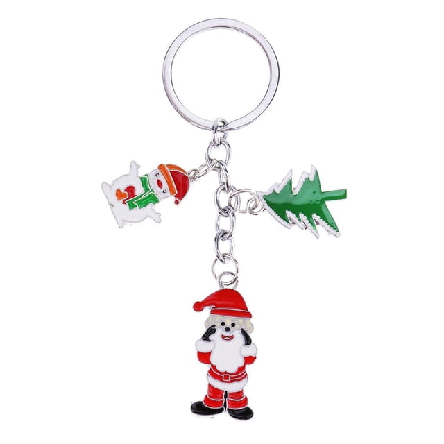 Colgante Lindo Árbol de Navidad Decoración de Navidad Zulema Llavero de Santa Claus