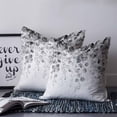 thumbnail image 2 of 26x26 Pillow Covers Set of 2, Grey Eucalyptus Throw Pillow Covers Decorative Couch Cushion Case, Spring Botanical Weeping Plant Aesthetic Microfiber Square Pillowcases for Bedroom Car Living Room, 2 of 7