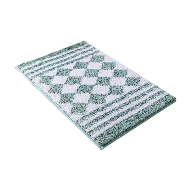 Yhmxh Alfombrillas de baño para baño Alfombra de baño Alfombrillas de baño de estilo conciso, antideslizantes, absorbentes y gruesas, para entrada, dormitorio Decoración del baño