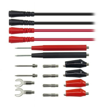 Multifunction Multimeter Test Tools Kit with Alligator Clips Probe Tips for Electrical Testing Use 18PCS Set