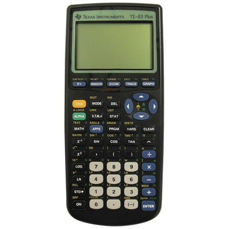 Refurbished Texas Instruments TI-83 Plus Programmable Graphing Calculator 10 Digit LCD