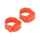 thumbnail image 5 of 50 anillos retráctiles para patas de pollo, numerados, para patas de aves, patos, gansos y otras aves de corral, color naranja, 5 of 8