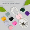 thumbnail image 3 of Cable Winder Fashion Simple Round Clip Charge Cable Protectors Wire Organizer Buckle Wire Cord Lead For Desktop Cable Fixed Cable Winder C 1pc, 3 of 6