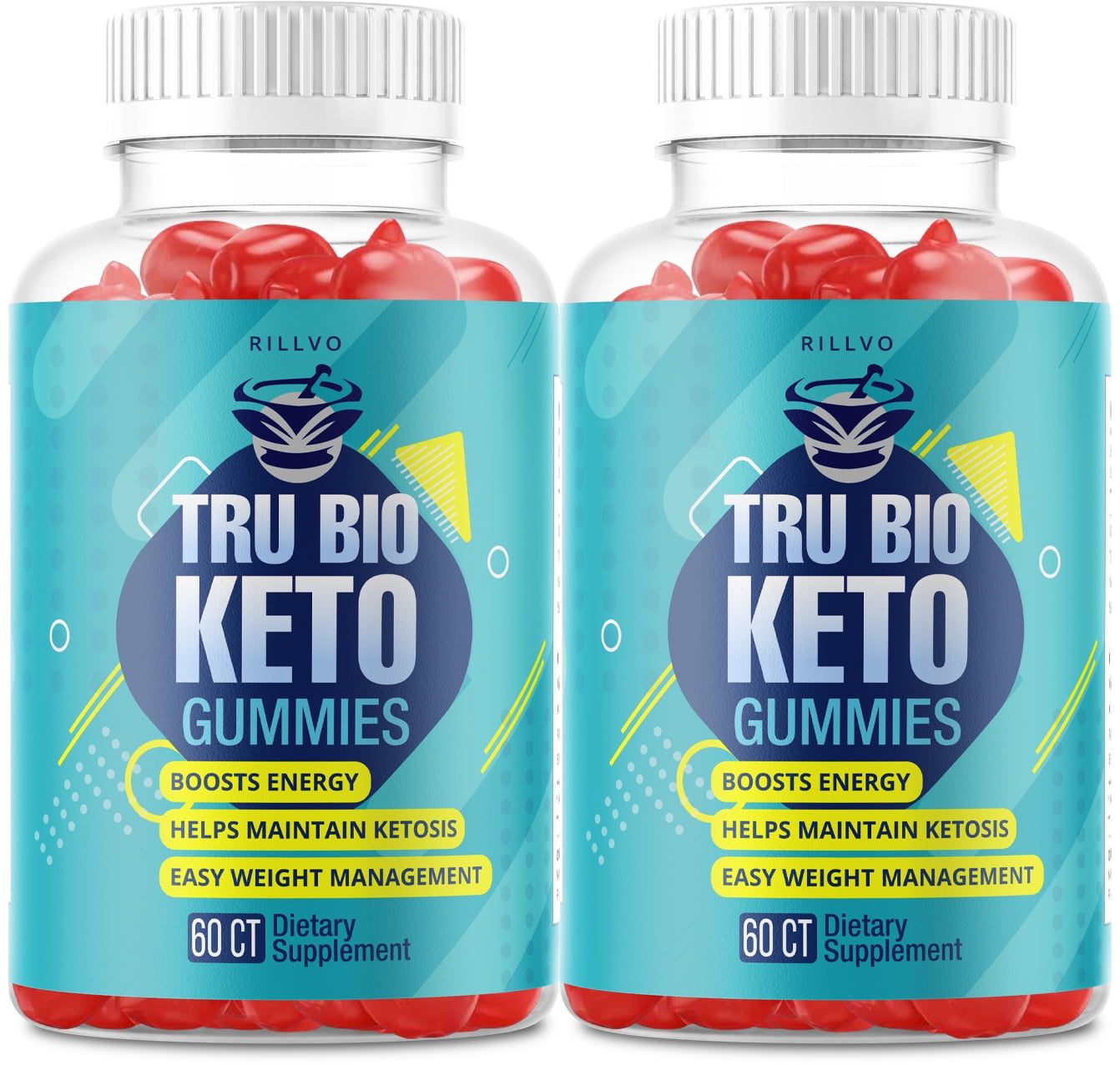 (2 Pack) TruBio Keto Gummies Tru Bio ACV Gummy’s Supplement for