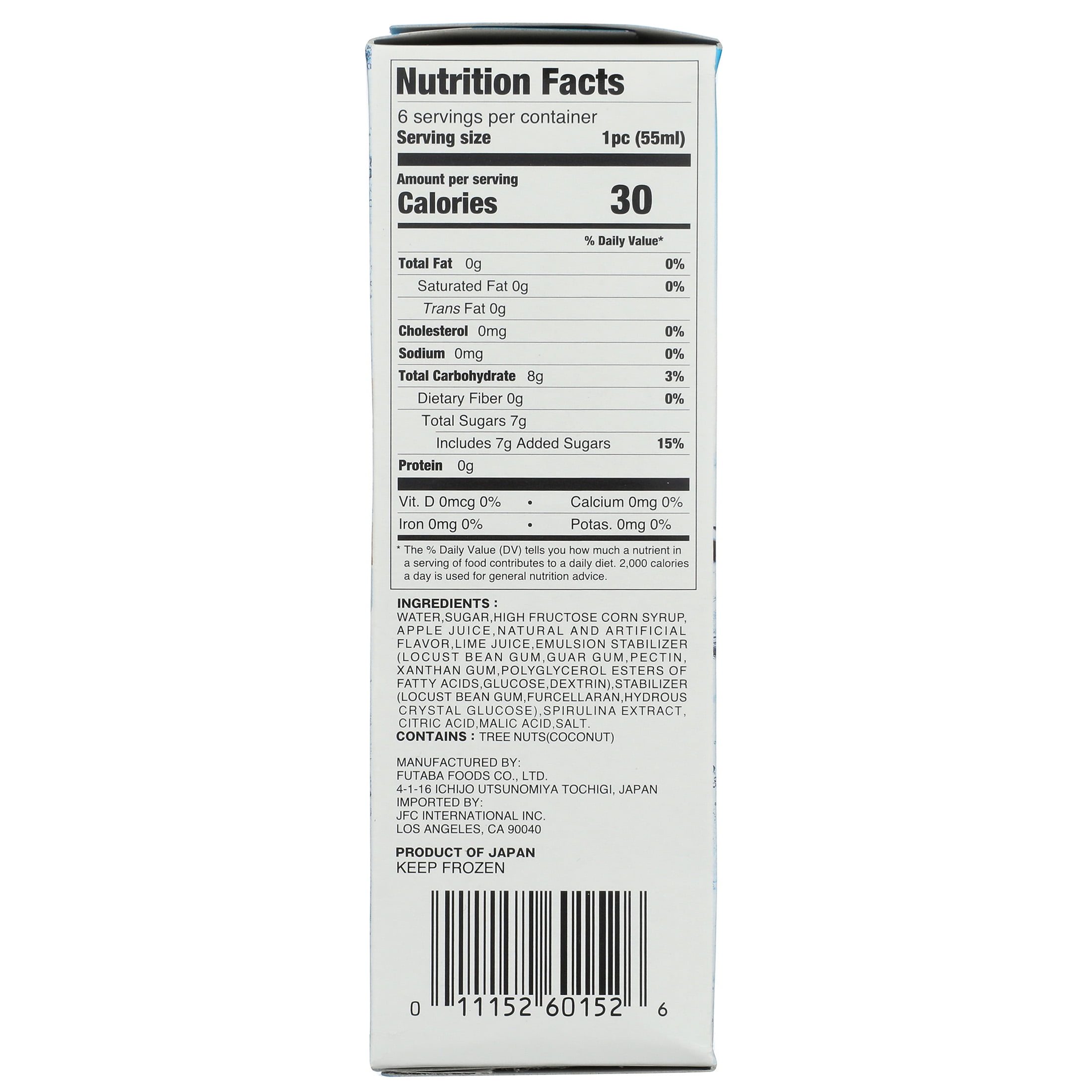 Futaba Ramune Ice Bars, 11.15 fl oz, 6 Ct
