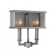 thumbnail image 1 of CWI Lighting 2 Light Wall Sconce with Black Silver finish, 1 of 2
