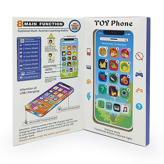 Education,Wooden Dice Toysenglish Children'S Mobile Phone Toy Educational Simulation Telephone Learning Machine English Learning Machine With Usb Cable