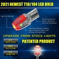thumbnail image 2 of Alla Lighting Miniature T10 168 194 LED Bulbs, 12v License, Map Lights, Dome Lights, Trunk Lights, Step Courtesy Lights, Door Interior Lights, 2 of 7