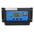 thumbnail image 1 of Photovoltaic Controller, Power Off Memory 12V 24V Solar Panel Controller Dual USB Output Aluminum Alloy Shell  for Industrial Use 70A,80A,90A,100A, 1 of 7
