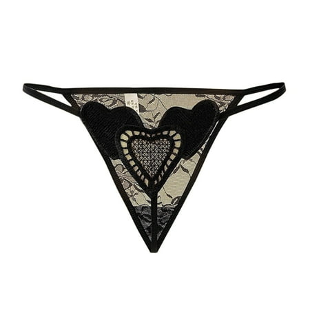 Yuhangmm Women Underwear Briefs Hollow Out Thong Transparent Underpants Lingerie Girls G String Sexy Body Stockings Lingerie