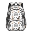 thumbnail image 2 of Chihuahua and Dog Paw Print Backpack for School, Cute School Bag with Adjustable Shoulder Straps and Padded Back, 16.9"x12.6"x5.9", 2 of 5