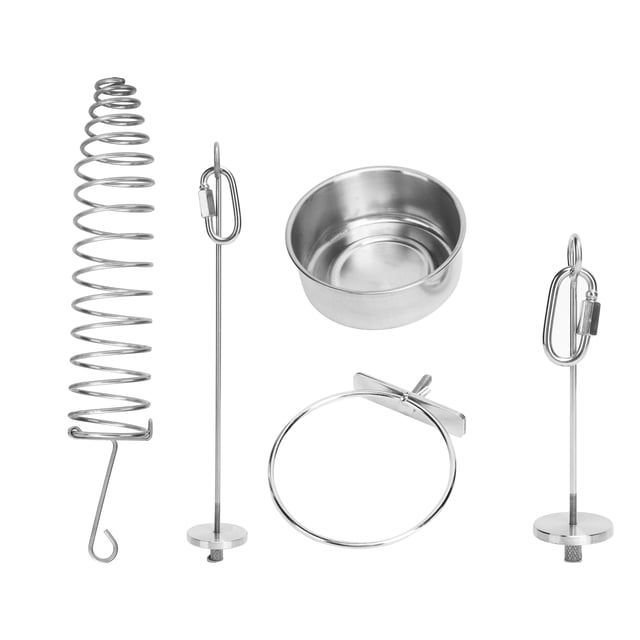 Juguete de Búsqueda de Loros, Colgante de Canasta de Alimentos de Loro Colgante de Acero inoxidable 4 piezas para Pinzas para loros para cacatúas para tortolitos