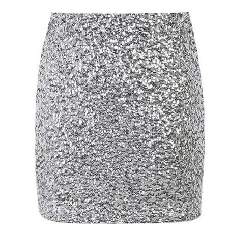 skirt sequin stretchy bodycon sparkle mini night