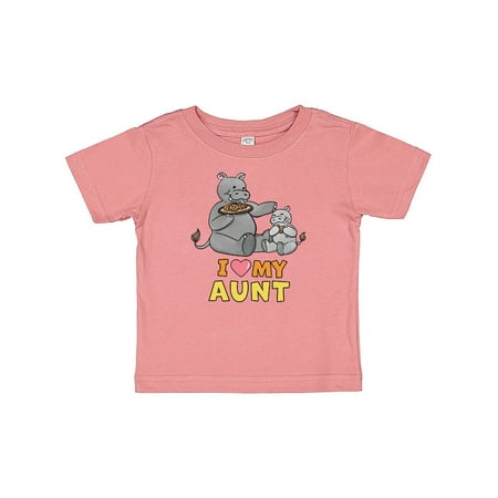 

Inktastic I Love My Aunt Hippos Gift Baby Boy or Baby Girl T-Shirt