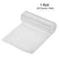 thumbnail image 3 of Uxcell 4-6 Gallon Small Trash Bags Waste Basket Liners White, 20 Counts / 1 Roll, 3 of 5