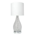 thumbnail image 1 of Elegant Designs Elipse Lampe de Table Décorative en Forme de Gourde Cristal, Chrome, 1 of 6