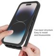 thumbnail image 2 of Magnetic for iPhone 12 Pro Max Case, [Compatible with MagSafe] [Built-in Screen Protector] Dustproof Full Body Shockproof Transparent Phone Case Cover for iPhone 12 Pro Max - Black, 2 of 4