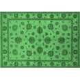 thumbnail image 1 of Ahgly Company Indoor Rectangle Oriental Emerald Green Industrial Area Rugs, 2' x 5', 1 of 4