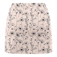 thumbnail image 6 of Feancey Boho Floral Skorts for Women High Waisted Stretchy Tennis Skirts with Shorts Mini Summer Workout Skorts Milk Silk Soft Athletic Pickleball Skort Khaki L, 6 of 6