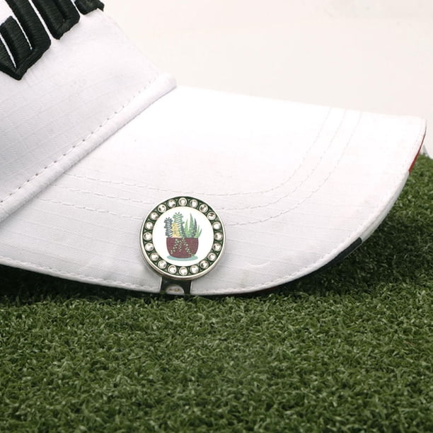 Marcador magnético para pelota de Golf, Clip para sombrero, Golf, pr, bola de entrenamiento, señal de marca de posición F Cola Marcador de pelota de golf