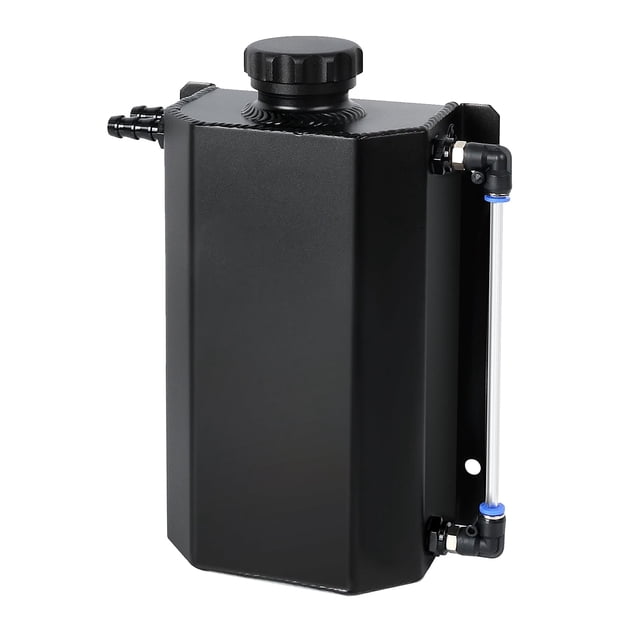 Depósito de desbordamiento de refrigerante EVIL ENERGY de aluminio, 2 litros, negro, universal