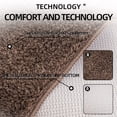 thumbnail image 2 of Firefly Hope 3-Piece Bathroom Rug Set, Soft Plush Water Absorbent Bath Mats, Non-Slip Machine Washable Floor Mats for Bathroom & Tub, Red, 2 of 5