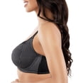 thumbnail image 3 of Parfait Adele Full Bust Padded Unlined Bra, Black Stripe, 40J, 3 of 5
