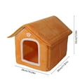 thumbnail image 4 of CQCYD under $5 Cat House Dog Cat Bed Self Warming Washable Removable Pet Cat Nest Pet Tent Cave Bed for Puppy Kitten Dog Cat Shelter, 4 of 9