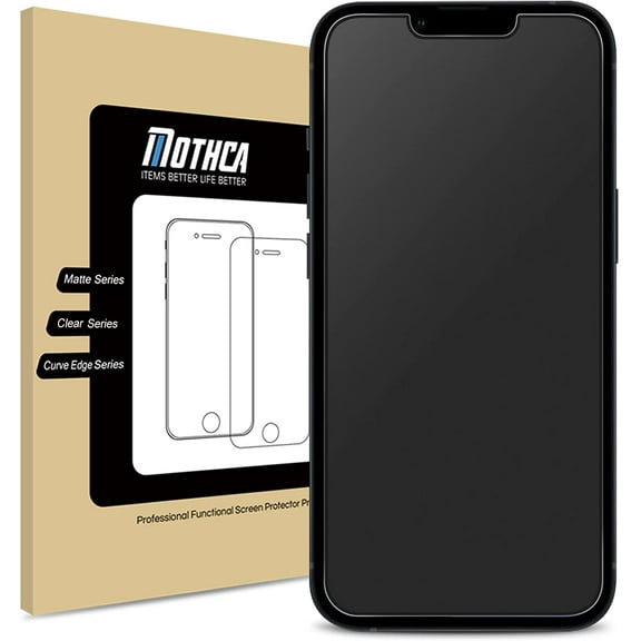 Matte Tempered Glass Screen Protector for iPhone 13 mini, Anti-Glare, 9H Hardness, Smooth Touch, Easy Install, Bubble Free