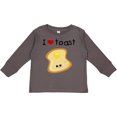 thumbnail image 3 of Inktastic I Love Toast Boys or Girls Long Sleeve Toddler T-Shirt, 3 of 5
