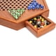 thumbnail image 4 of Juego Juego De Mesa De Damas Chinas De Madera Con Bola De Cristal Y Cajones Juego De Estrategia Juego De Damas De Madera Hexagonal Para Niños Y Principiantes, 4 of 6
