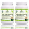 Herbal Secrets USDA Certified Organic Psyllium Husk 16 Oz - Vegan