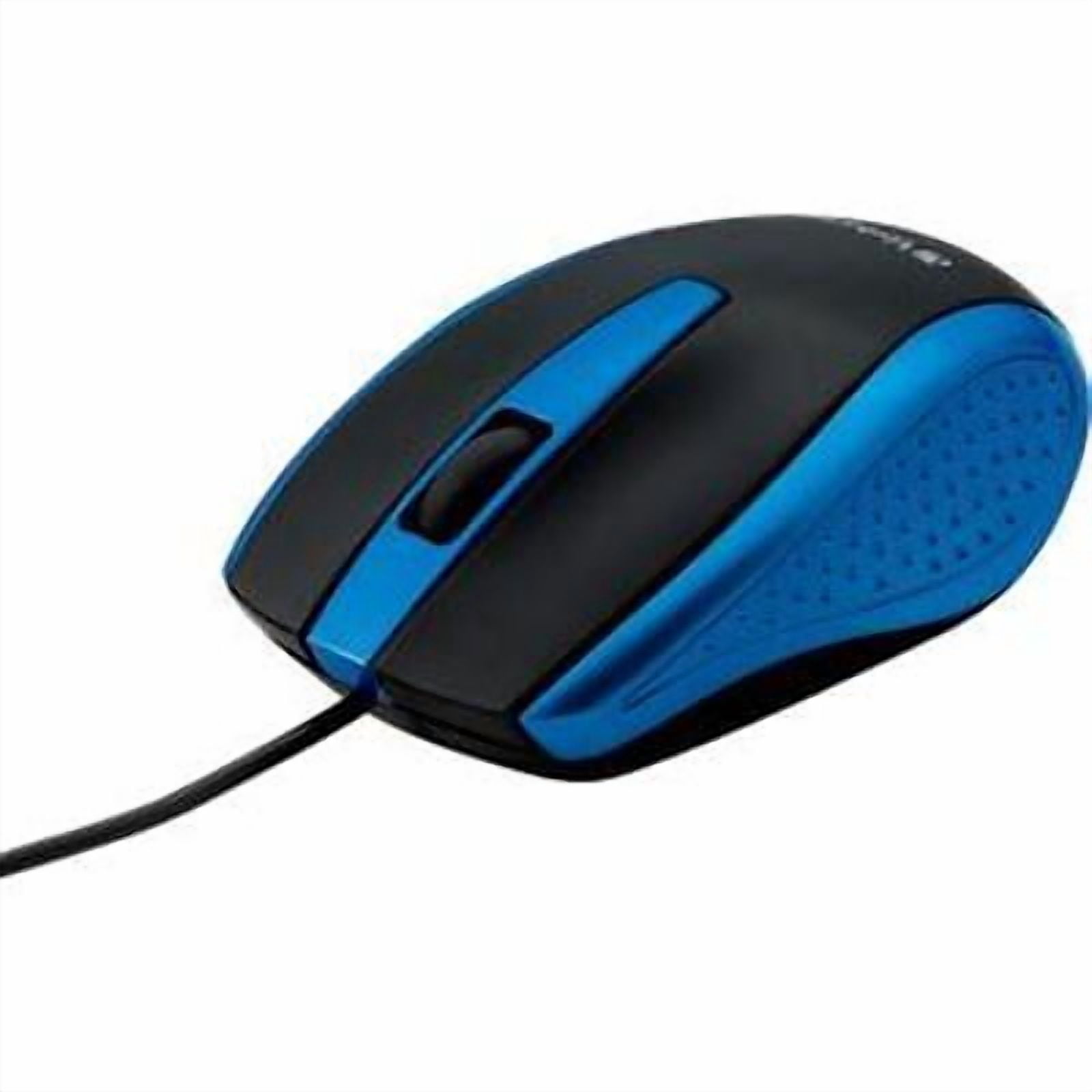 CIRCLE- Verbatim 99743 Blue Corded Notebook Optical Mouse W/Scroll Wheel