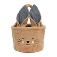 thumbnail image 7 of Dmlowu Easter Basket, Easter Bunny Baskets with Handle, Gifts Tote Bags Egg Hunt Basket for Kids, Boys, Girls, Toddler, Babies, Infant (Brown), 7 of 7