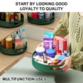 thumbnail image 4 of Almacenamiento cosmético Organizador antideslizante de 360 ​​grados Rack giratorio Turnato de tocador Dormitorio Dormitorio Gadget bandeja suministros para el hogar pequeño pequeño Inevent HA011511-06B, 4 of 7