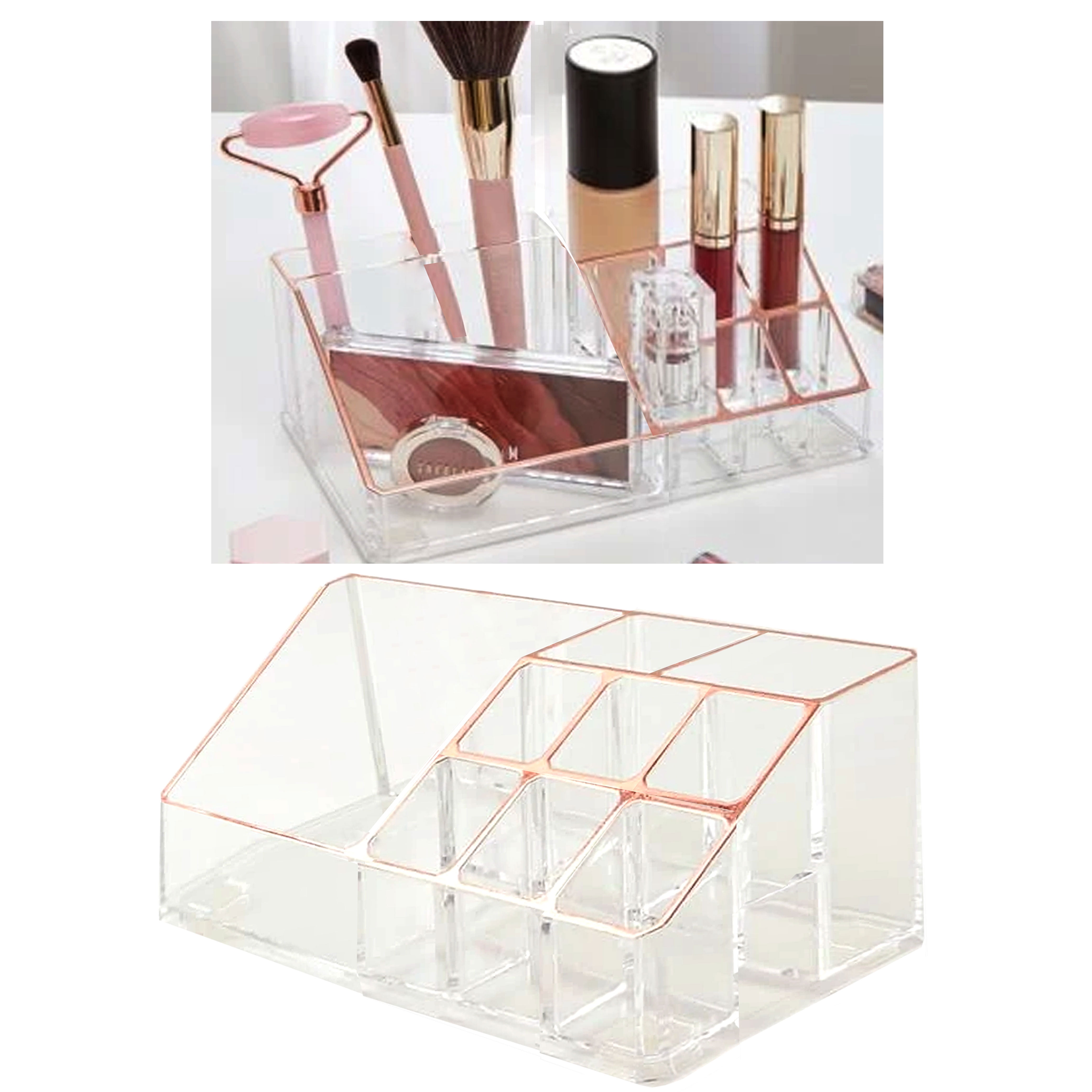 BeautyZone Nail Polish Organizer Clear Acrylic Makeup Storage For Manicure  Tools And Lipsticks, Compact Design With Multiple Compartments And Easy  Access, Perfect For Home And Salon Use. From Deng10, $16.35
