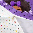 thumbnail image 4 of Castle Fairy Playful Black Girl Duvet Cover King,Vintage Polka Dots Butterfly King Bedding,Purple,1 Duvet Cover and 2 Pillowcases, 4 of 6